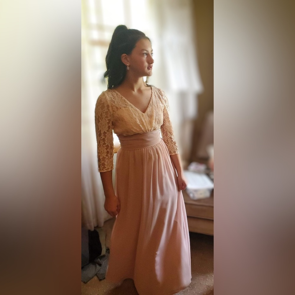Christina Wu junior bridesmaid dress.